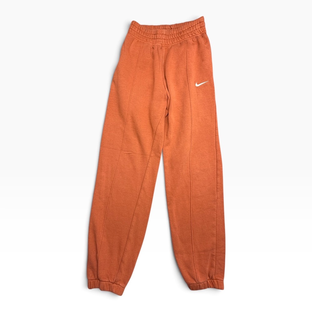 Nike Sportswear Essential Fleece Joggers Burnt Orange Rust Pintuck XS BV4089-891